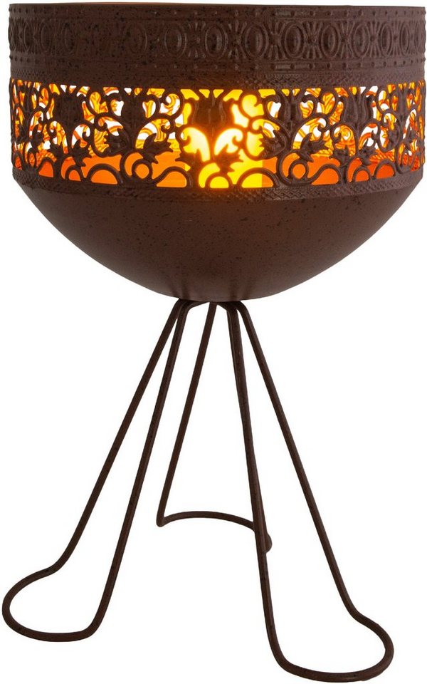 näve LED Solarleuchte Rome, LED fest integriert, Warmweiß, Solar von näve