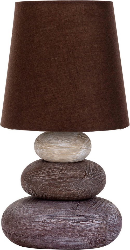 näve LED Tischleuchte Stoney, ohne Leuchtmittel, Zuleitung: ca. 130 cm von näve
