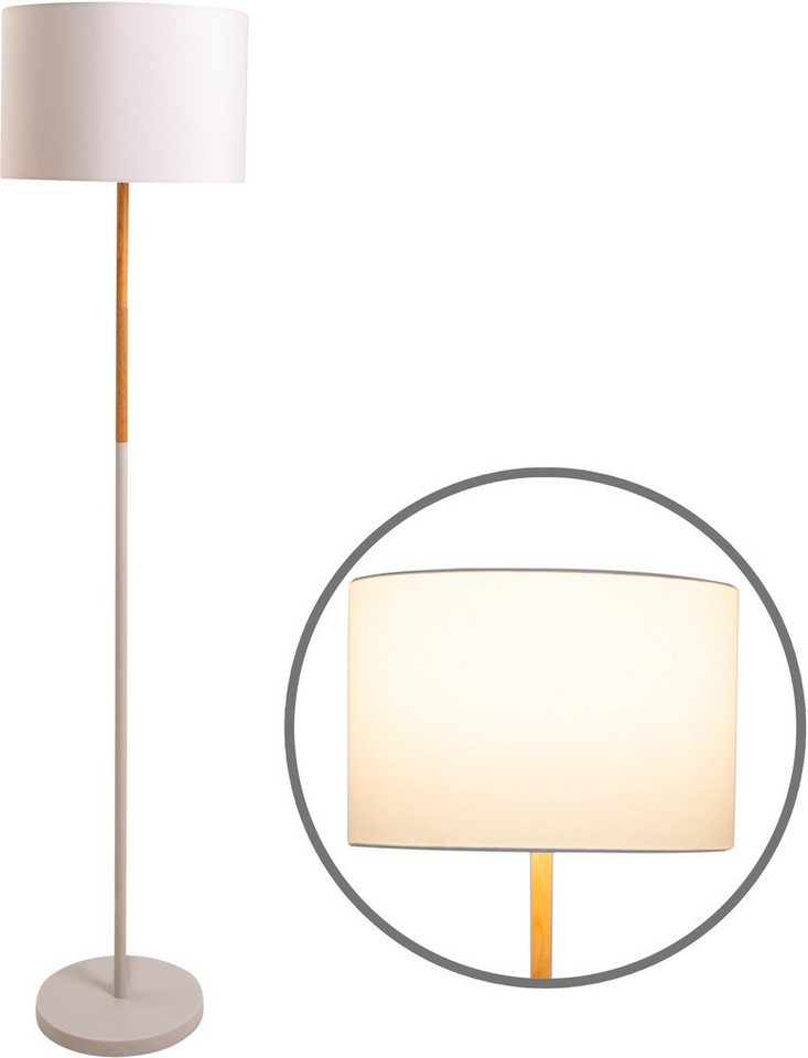 näve Stehlampe Tessile, Leuchtmittel wechselbar von näve
