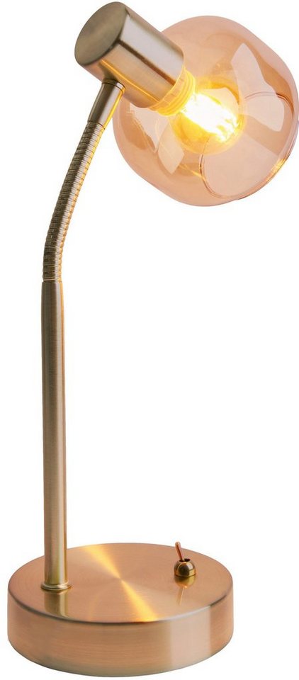 näve Tischleuchte Libby, ohne Leuchtmittel, 1flg. flexibel verstellbar Glasschirm in amber getönt excl. 1xE14 näve Tischleuchte Libby, ohne Leuchtmittel, 1flg. flexibel verstellbar Glasschirm in amber getönt excl. 1xE14 von näve