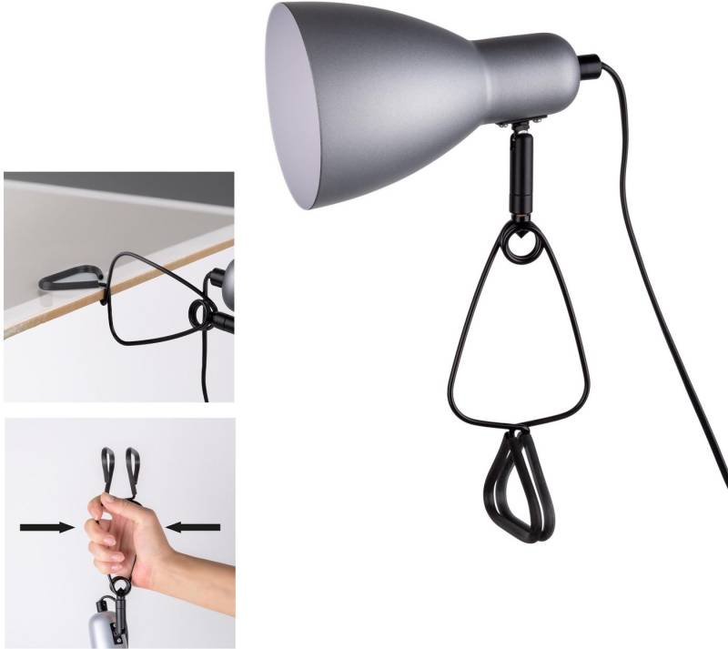 näve Tischleuchte "MARA", ohne Leuchtmittel, Kann durch Klammer überall befestigt werden, Exkl.1xE14 max.18W von näve