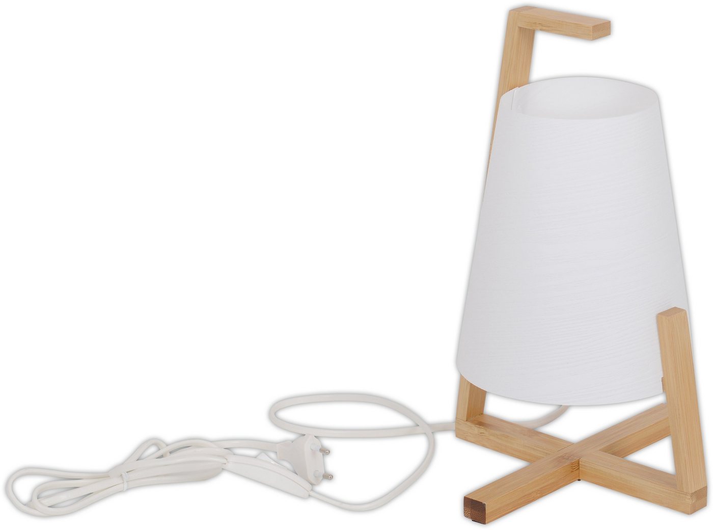 näve Tischleuchte Shoji, ohne Leuchtmittel, excl.E14 max. 40W,Material: Bambus, Kunststoff,Farbe: weiß, natur von näve