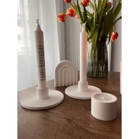 Kerzenhalter Rillen von nagelmitkopf