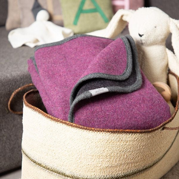 nahtur-design Baby- und Kinder - Wolldecke aus kuscheligem Flauschloden nahtur-design Baby- und Kinder - Wolldecke aus kuscheligem Flauschloden von nahtur-design