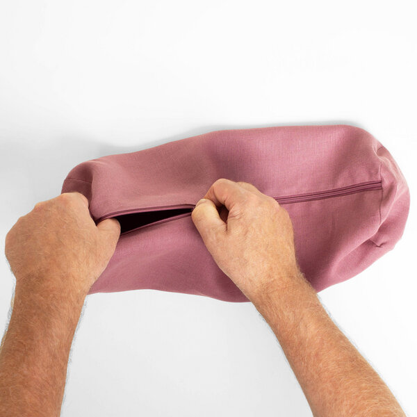 nahtur-design Kissenbezug für Nackenrollen | 100% Leinen von nahtur-design