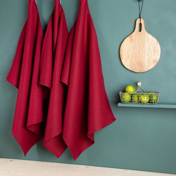 nahtur-design Leinen-Geschirrtücher im 3er Set , 100% Leinen von nahtur-design