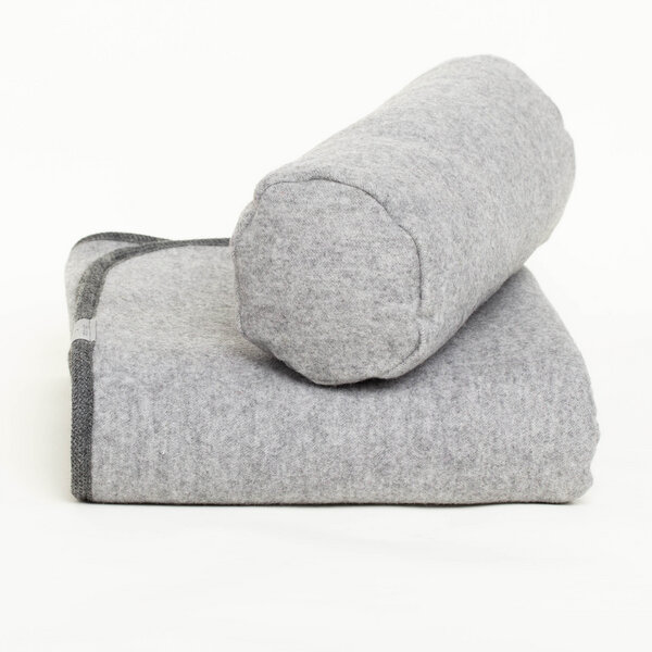 nahtur-design Nackenrolle und warme Lodendecke im Set | Kuschelset von nahtur-design