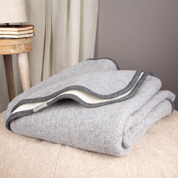 nahtur-design Lodendecke | Warme Wolldecke | Kuscheldecke aus 100% Schurwolle von nahtur-design