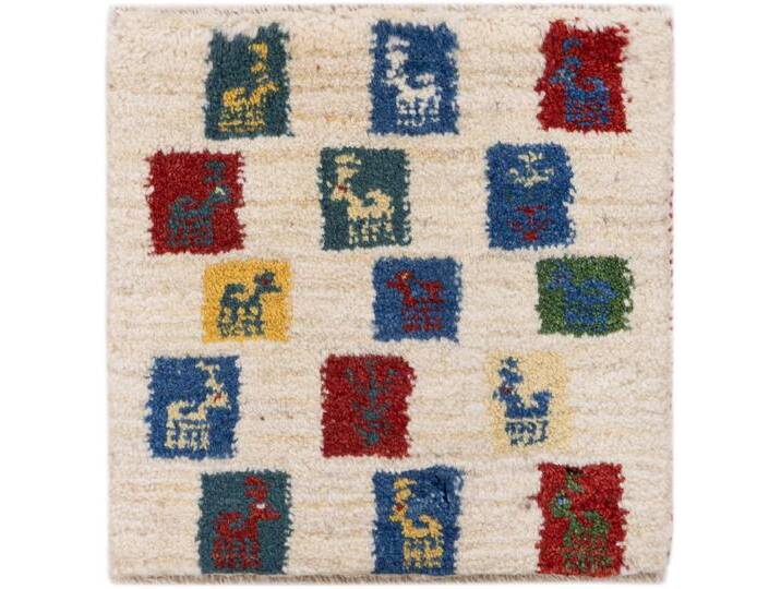 Gabbeh Nomad Teppich 39x39 Handgeknüpft Modern Orientteppich Perserteppich Quadratisch Wolle von nain TRADING