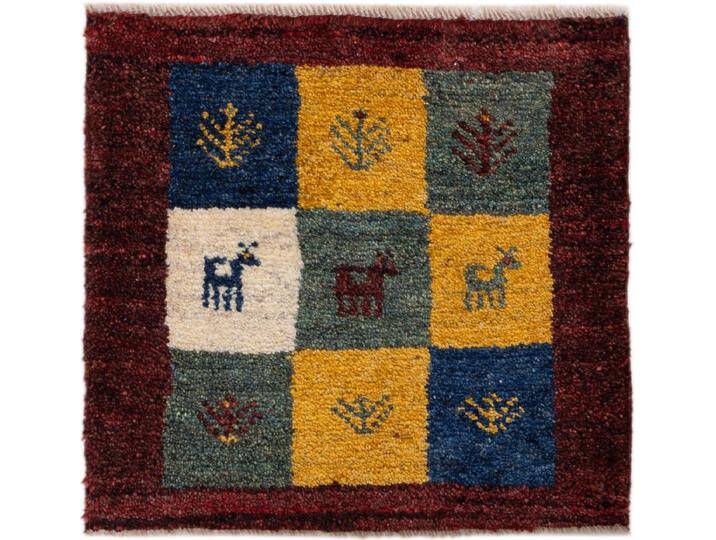 Gabbeh Nomad Teppich 41x41 Handgeknüpft Modern Orientteppich Perserteppich Quadratisch Wolle Gabbeh Nomad Teppich 41x41 Handgeknüpft Modern Orientteppich Perserteppich Quadratisch Wolle von nain TRADING