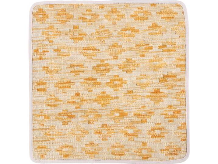 Kelim Afghan Kissenbezug Teppich 50x50 Handgeknüpft Orientteppich Quadratisch Wolle von nain TRADING