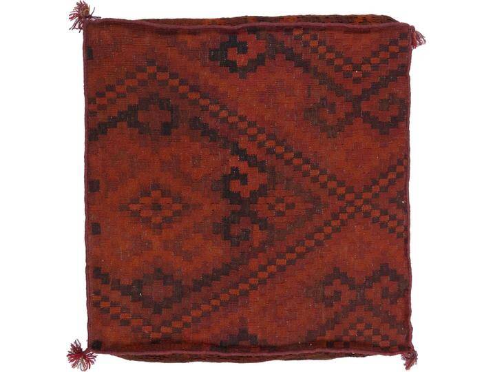 Kelim Afghan Kissenbezug Teppich 80x80 Handgeknüpft Orientteppich Quadratisch Wolle von nain TRADING