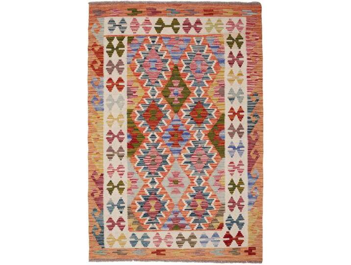 Kelim Afghan Teppich 102x149 Handgewebt Orientteppich Wolle von nain TRADING