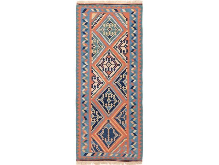 Kelim Fars Teppich 84x195 Handgewebt Orientteppich Perserteppich Läufer Wolle von nain TRADING