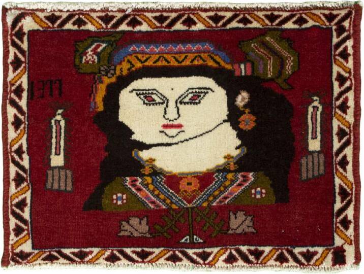 Perser Gabbeh Ghashghai Teppich 56x39 Handgeknüpft Modern Orientteppich Perserteppich Wolle von nain TRADING