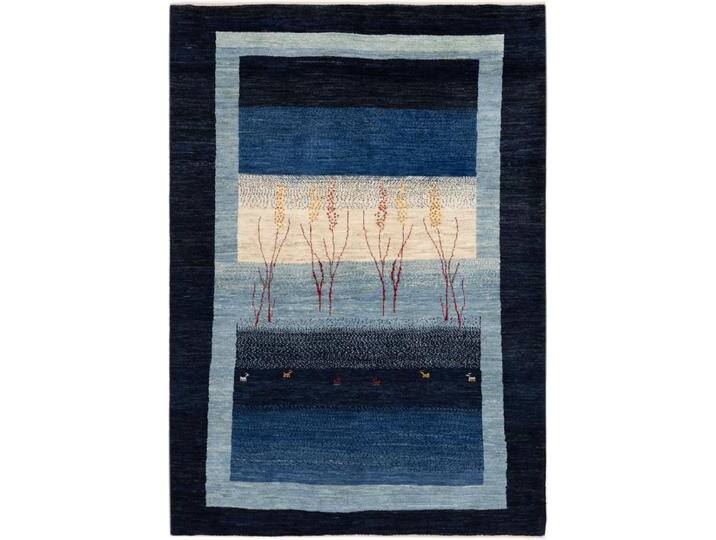 Perser Gabbeh Kashkuli Banafsheh Teppich 162x231 Handgeknüpft Modern Orientteppich Perserteppich Wolle von nain TRADING