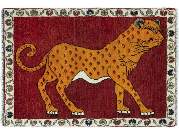 Persian Gabbeh Alt Teppich 64x94 Handgeknüpft Modern Orientteppich Perserteppich Wolle von nain TRADING