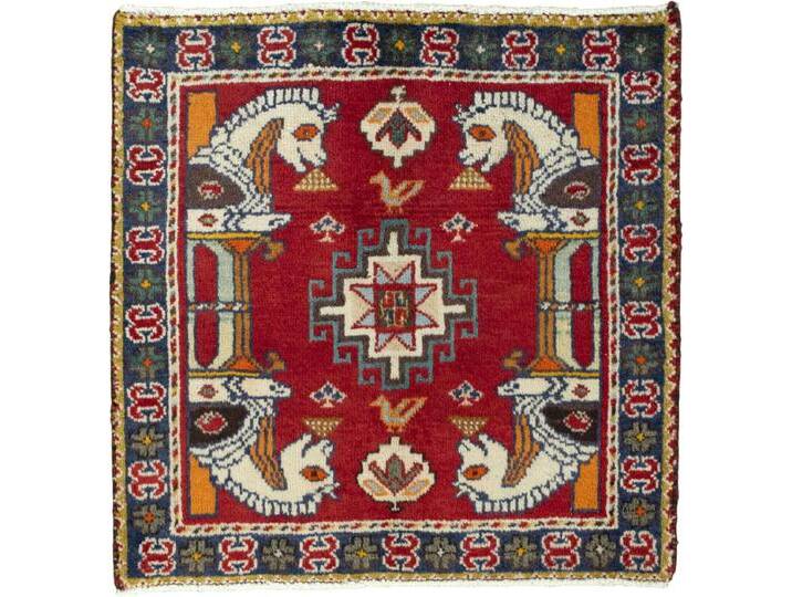 Shiraz Teppich 67x64 Handgeknüpft Orientteppich Perserteppich Quadratisch Wolle von nain TRADING