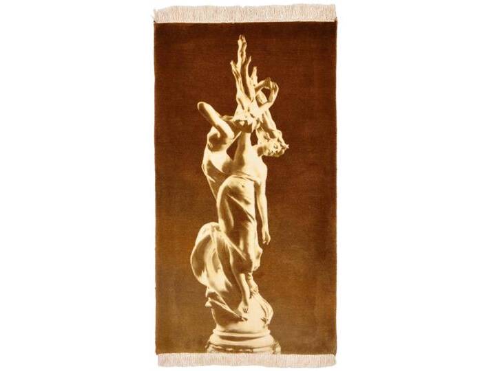 Täbriz 50Raj Bild Teppich 57x102 Handgeknüpft Orientteppich Perserteppich Wolle mit Seide von nain TRADING