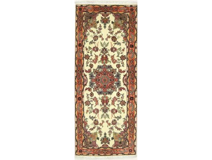 Täbriz 50Raj Teppich 80x205 Handgeknüpft Orientteppich Perserteppich Läufer Wolle mit Seide von nain TRADING