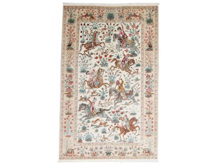 Täbriz Bild 50Raj Teppich 183x291 Handgeknüpft Orientteppich Perserteppich Wolle mit Seide von nain TRADING