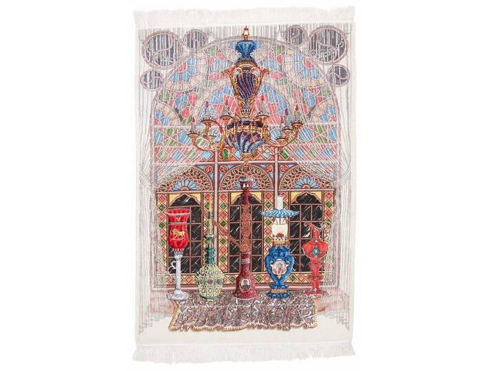 Täbriz Bild 60Raj Seidenkette Teppich 100x144 Handgeknüpft Orientteppich Perserteppich Wolle mit Seide von nain TRADING