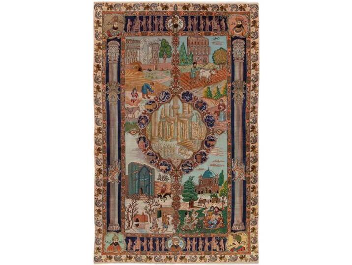 Täbriz Teppich 191x295 Handgeknüpft Orientteppich Perserteppich Täbriz Teppich 191x295 Handgeknüpft Orientteppich Perserteppich von nain TRADING