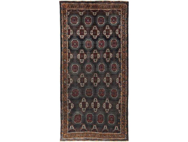 Turkaman Teppich 134x273 Handgeknüpft Orientteppich Perserteppich Läufer Wolle von nain TRADING