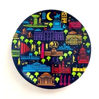 Washington Dc Durch Nacht Dessert/Salat-Teller - Set Von 4 Washington Dc Durch Nacht Dessert/Salat-Teller - Set Von 4 von nakeddecor