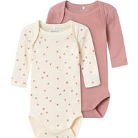 Name It Body "NBFBODY 2P LS BUTTERCREAM HEARTS NOOS" von name it
