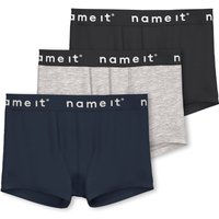 Name It Boxer "NKMBOXER für Jungen mit Stretchbund und bequemem Sitz" Packung, 3 Stk. tlg., eng, Jersey, Logoschriftzug, angesetztes Bündchen Name It Boxer "NKMBOXER für Jungen mit Stretchbund und bequemem Sitz" Packung, 3 Stk. tlg., eng, Jersey, Logoschriftzug, angesetztes Bündchen von name it