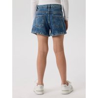 Name It Jeansshorts "NKFBELLA REG DNM SHORTS 3674-BE NOOS" Baumwolle, verstellbarer Bund, bestickte Details von name it