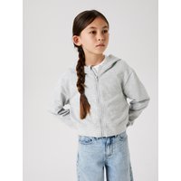 Name It Kapuzensweatjacke "NKFMILLE SHORT NREG SWE CARD WH UNB NOOS" von name it