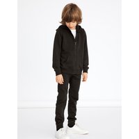 Name It Kapuzensweatjacke "NKMNESWEAT – Sweatjacke mit Kängurutasche" unifarben, casual, regular fit, Sweatware, Rundhals von name it