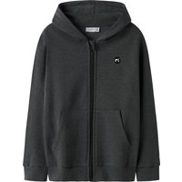 Name It Kapuzensweatjacke "NKMVIMO LS SWEAT CARD BRU NOOS" von name it