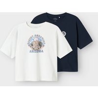 Name It Kurzarmshirt "NKFVEEN 2P SS RLX TOP" Packung, 2 Stk. Name It Kurzarmshirt "NKFVEEN 2P SS RLX TOP" Packung, 2 Stk. von name it