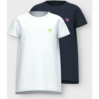 Name It Kurzarmshirt "NKFVIOLINE 2P SS LOOSE TOP" Packung, 2 Stk. Name It Kurzarmshirt "NKFVIOLINE 2P SS LOOSE TOP" Packung, 2 Stk. von name it