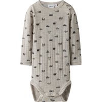 Name It Langarmbody "NBMWANG WOOL NEEDLE LS BODY NOOS", aus reiner Merinowolle von name it
