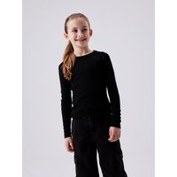 Name It Langarmshirt "NKFNAKAL LS TOP NOOS" in Basic-Form und leicht gerippter Qualität von name it
