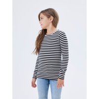 Name It Langarmshirt "NKFSURAJA XSL LS TOP NOOS" toller Ringel-Look in gerippter Qualität von name it