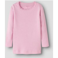 Name It Langarmshirt "NMFKAB LS TOP NOOS" in Feinripp und mit süßer Spitzenkante am Ausschnitt Name It Langarmshirt "NMFKAB LS TOP NOOS" in Feinripp und mit süßer Spitzenkante am Ausschnitt von name it