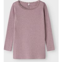 Name It Langarmshirt "NMFKAB LS TOP NOOS", in Feinripp und mit süßer Spitzenkante am Ausschnitt Name It Langarmshirt "NMFKAB LS TOP NOOS", in Feinripp und mit süßer Spitzenkante am Ausschnitt von name it