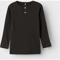 Name It Langarmshirt "NMMKAB LS TOP NOOS" im Henley-Stil - mit kurzer Knopfleise am Ausschnitt von name it