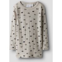 Name It Langarmshirt "NMMWANG WOOL NEEDLE LS TOP NOOS" aus reiner Merinowolle Name It Langarmshirt "NMMWANG WOOL NEEDLE LS TOP NOOS" aus reiner Merinowolle von name it