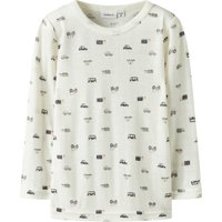 Name It Langarmshirt "NMMWANG WOOL NEEDLE LS TOP NOOS" aus reiner Merinowolle Name It Langarmshirt "NMMWANG WOOL NEEDLE LS TOP NOOS" aus reiner Merinowolle von name it