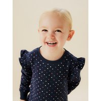Name It Minikleid "NMFOEANA LS SWE DRESS BRU PB" von name it