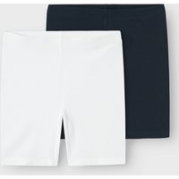 Name It Radlerhose "NKFVIVIAN 2P SOLID SHORT LEGGING NOOS" Baumwollmischung, Stretch, Slim Fit von name it