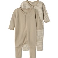 Name It Schlafoverall "NBNNIGHTSUIT 2P ZIP FF Y/D CORE 2 NOOS", (Packung, 2 tlg.) von name it