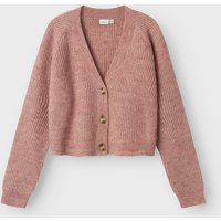 Name It Strickjacke "NKFHOLLY BOXY SHORT KNIT CARD NOOS" in modischer Boxy-Form, mit tiefem V-Ausschnitt Name It Strickjacke "NKFHOLLY BOXY SHORT KNIT CARD NOOS" in modischer Boxy-Form, mit tiefem V-Ausschnitt von name it