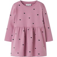 Name It Sweatkleid "NMFDAVINA LS SWEAT BRU DRESS NOOS" im tollen Alloverprint von name it